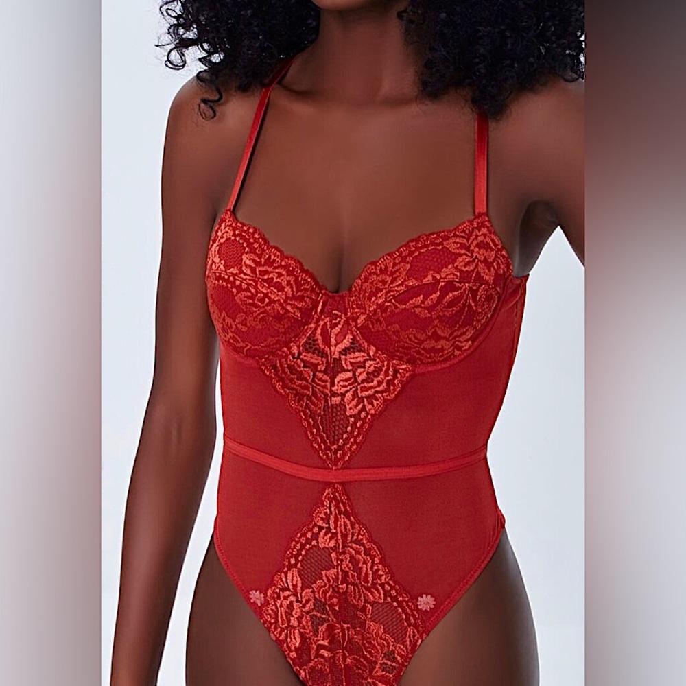Lace Cutout Bodysuit